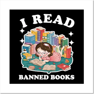 I read banned books Posters and Art